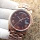 Copy Rolex Day-Date 40MM Rose Gold Roman Markers Brown Dial Man's Watch (3)_th.jpg